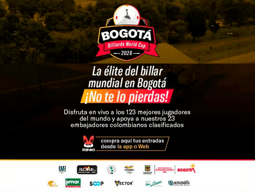 Bogota, Colombia – Giải billiards carom 3 băng World Cup 2026 chính thức khởi tranh từ ngày 6 đến 12 tháng 4 năm 2026